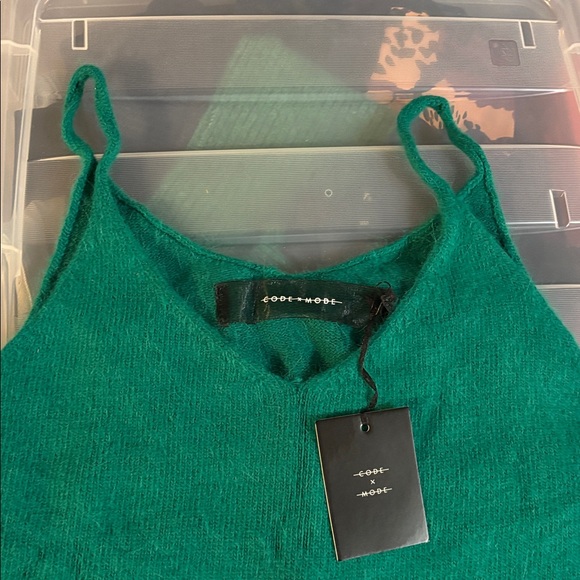 Angora blend turquoise crop - Picture 5 of 5